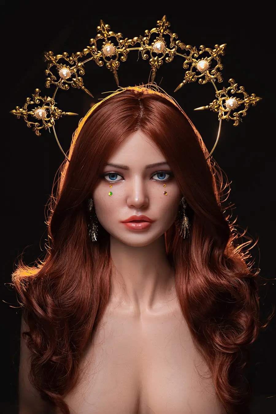 LoveDoll Realistic Love Doll Dominique M9 Silicone Sex Doll Head Blowjob Love Doll Head Only