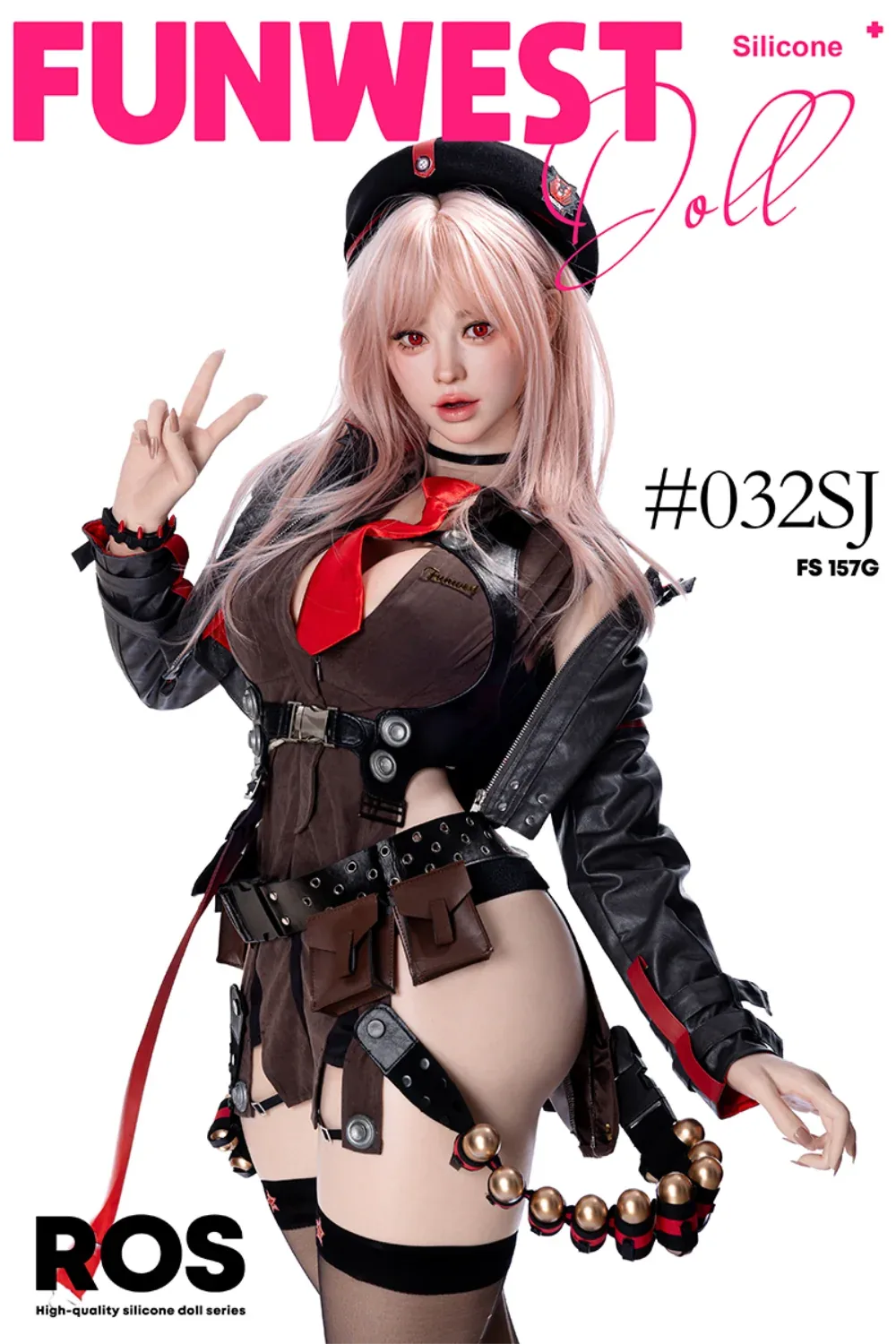 FunWest Doll 157 cm G Silicone - White Lucy (Real Skin Texture) view 3
