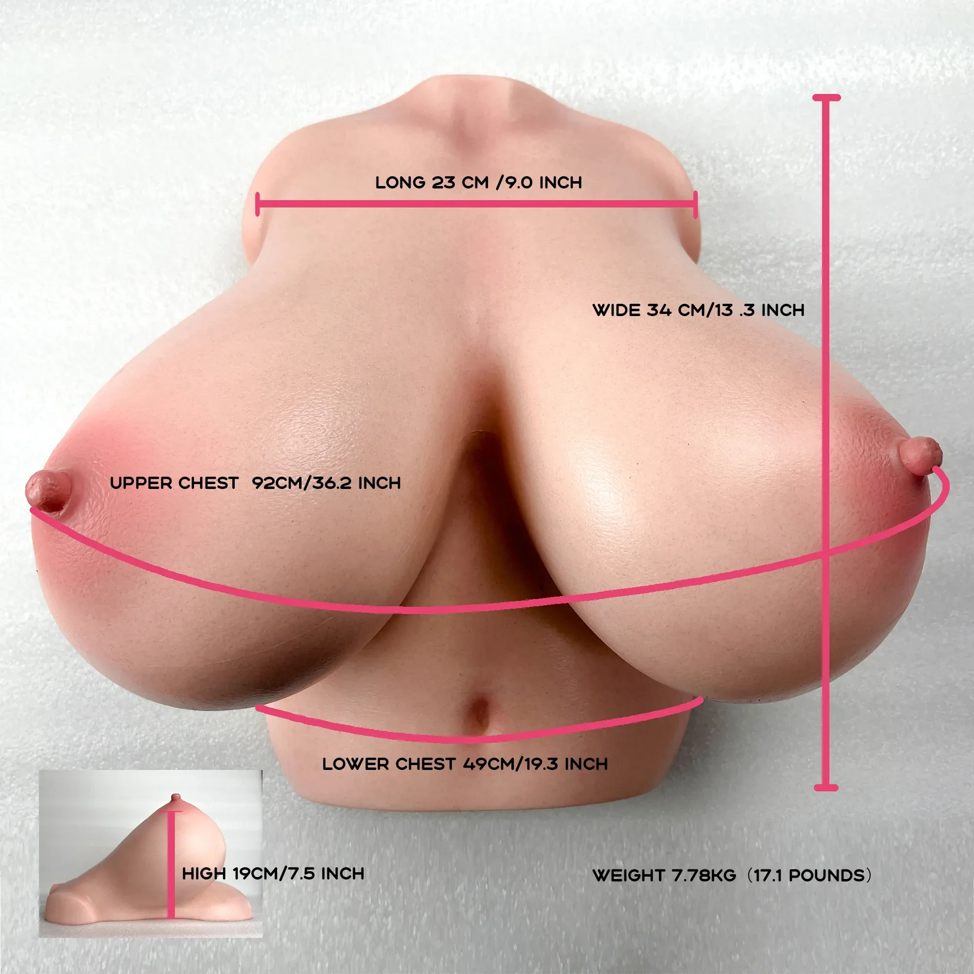 CLIMAX DOLL - Silicone Torso Breast #92 view 4