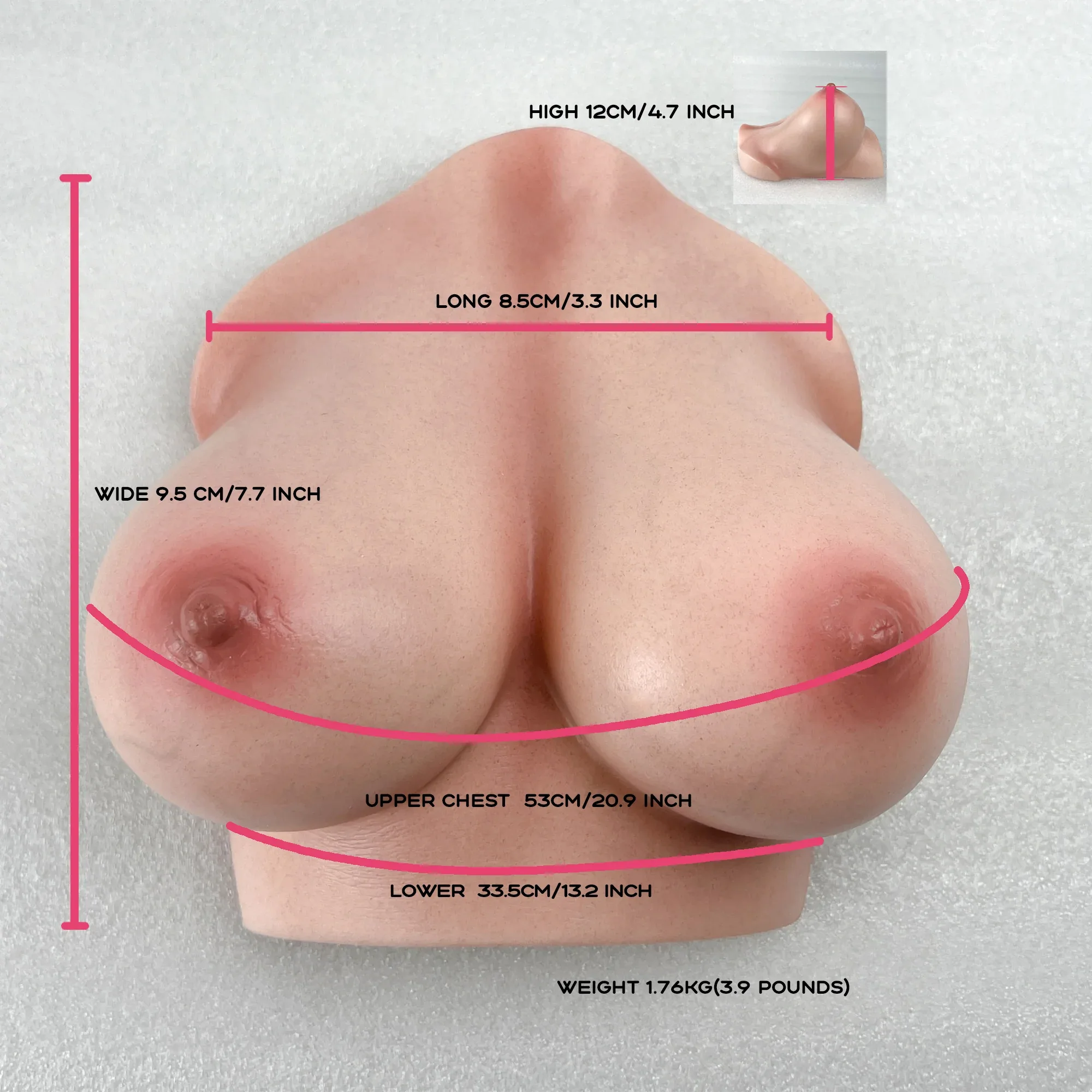CLIMAX DOLL - Silicone Torso Breast #53 view 4