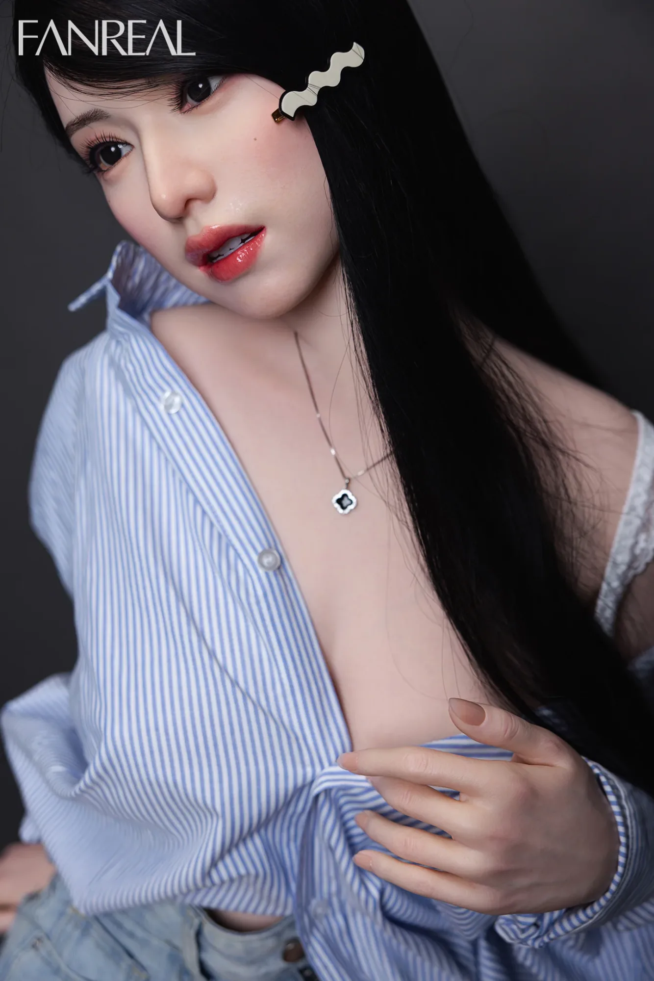 FANREAL Doll Kimmy V2 – 155cm F-Cup Silicone Sex Doll with Real Skin Texture view 8
