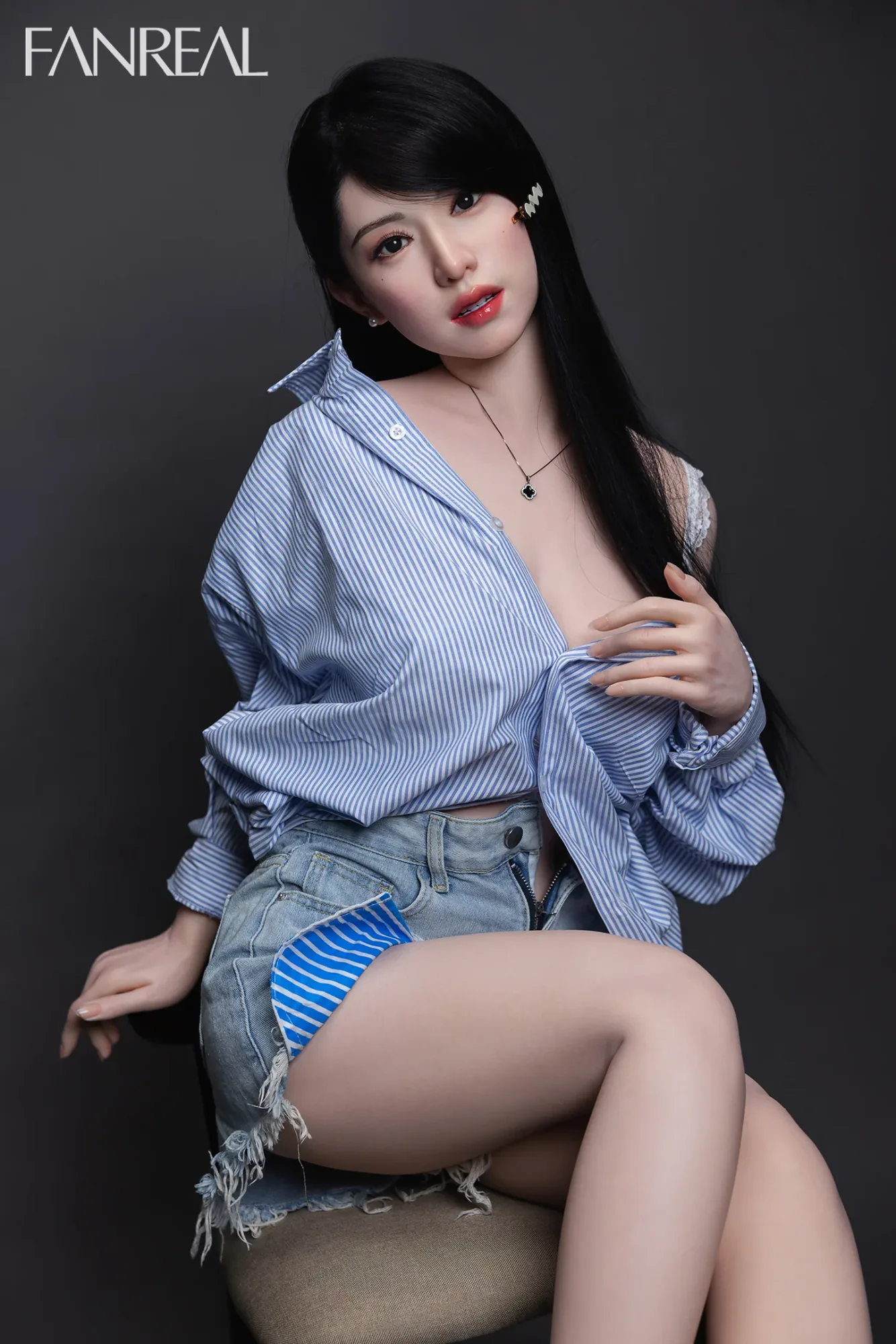 FANREAL Doll Kimmy V2 – 155cm F-Cup Silicone Sex Doll with Real Skin Texture view 3