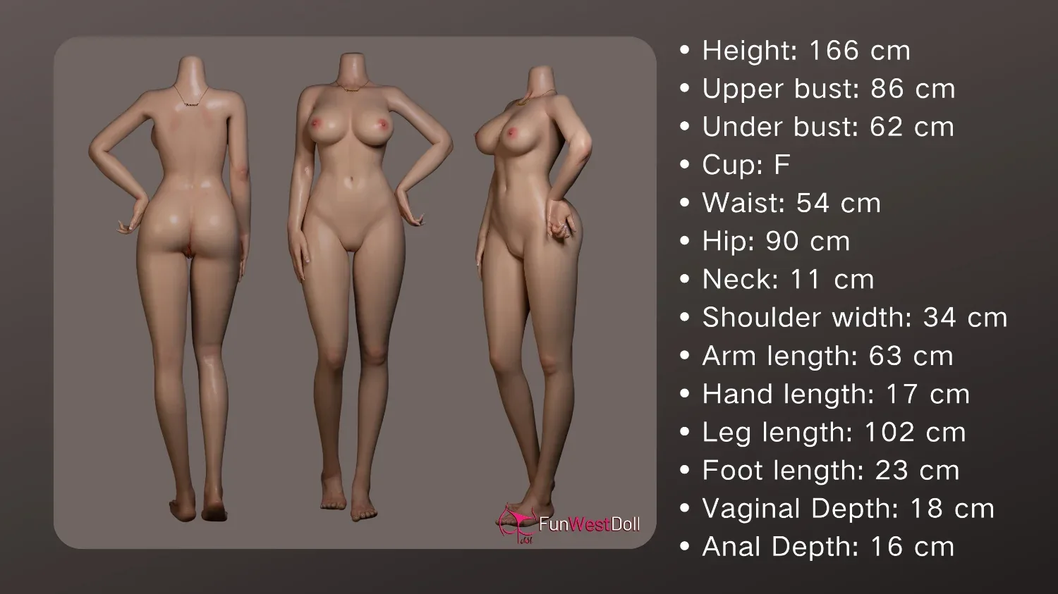 FunWest Doll 166 cm F Silicone - European Juliette view 3