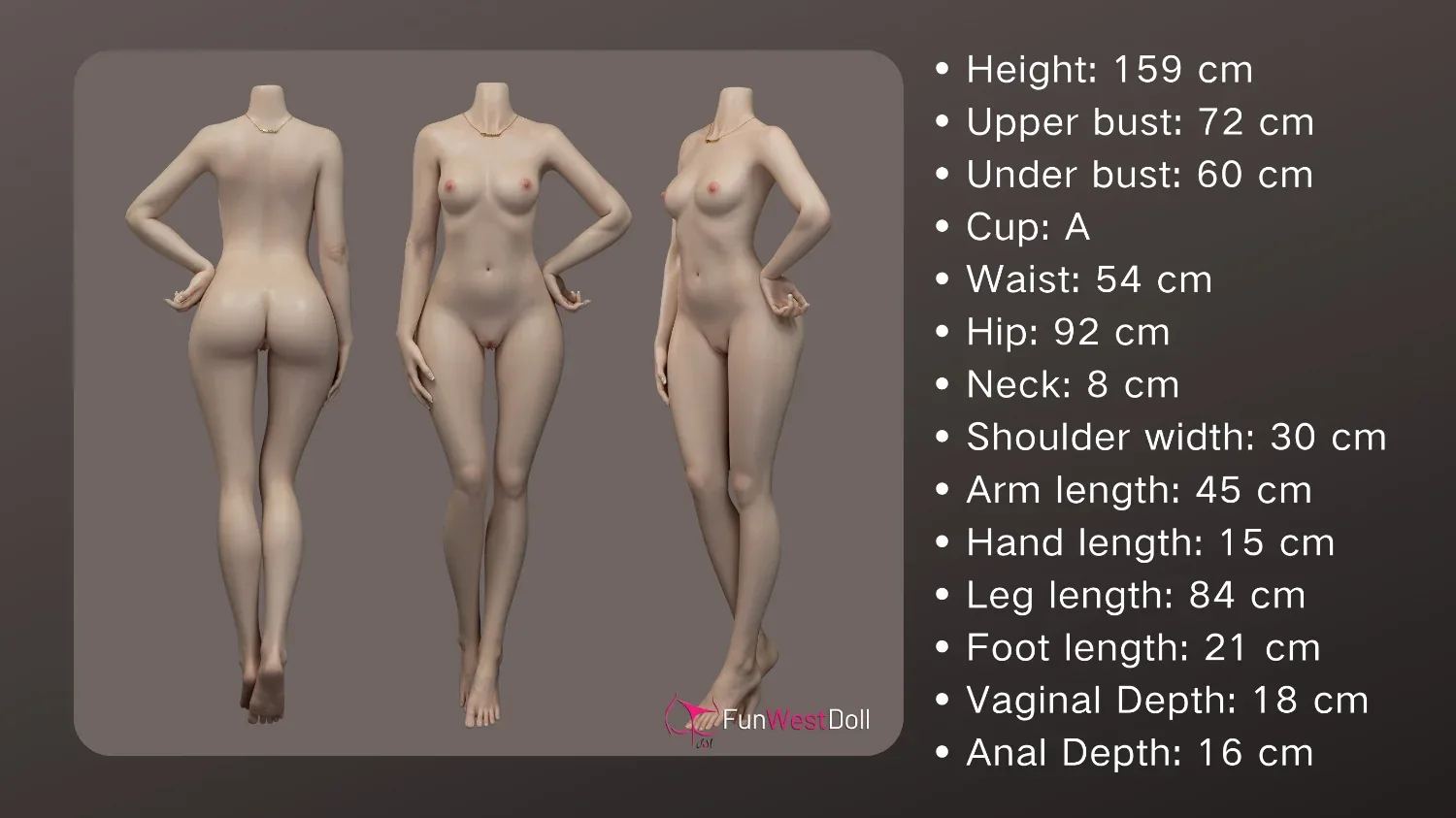 FunWest Doll 159 cm A Silicone - Asian Lucy view 3