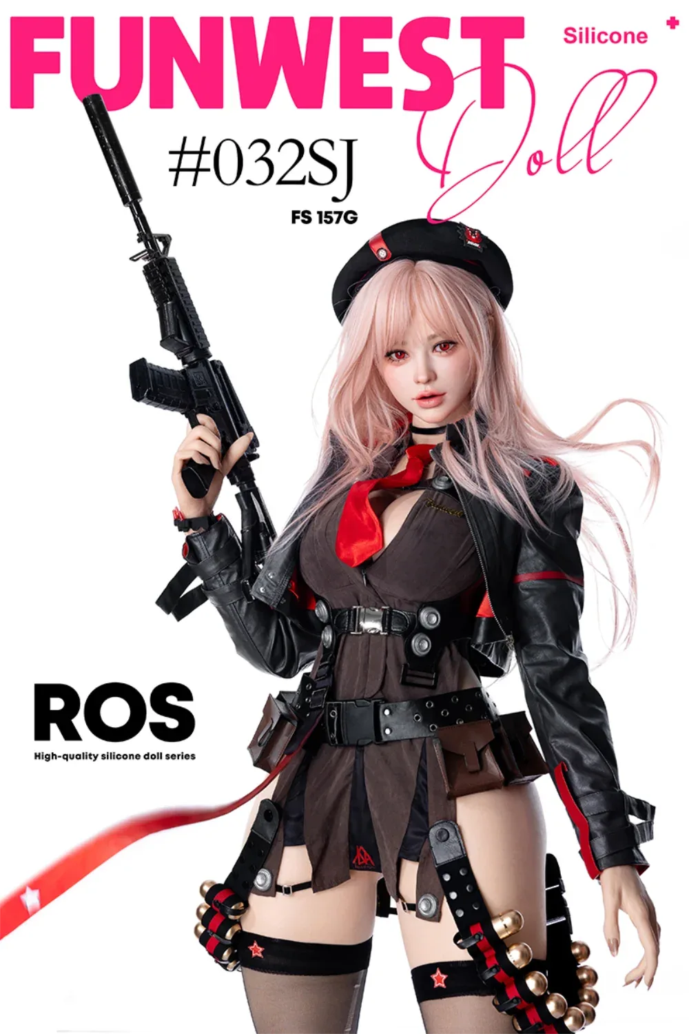 FunWest Doll 157 cm G Silicone - White Lucy (Real Skin Texture)