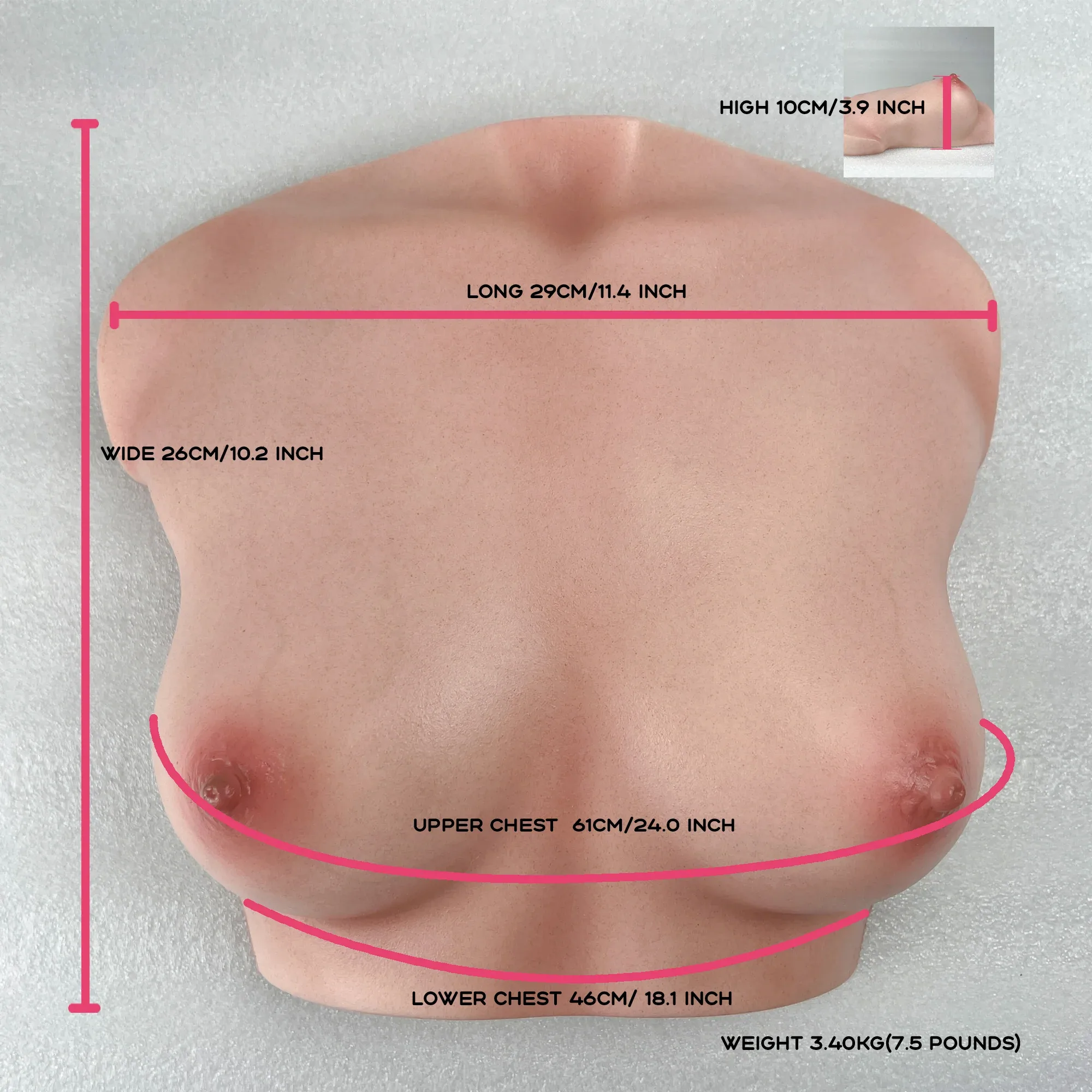 CLIMAX DOLL - Silicone Torso Breast #61 view 4